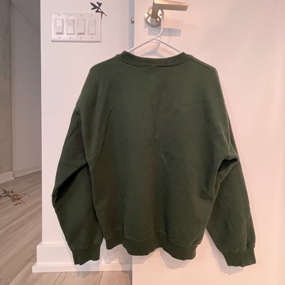 Obey Sweatshirt Medium Long Sleeve Crew Neck Green - Picture 2 of 3